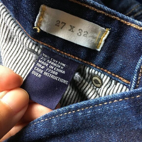 Madewell Womens Blue Solid Skinny Skinny Stretch Denim Jeans Size 27 X 32 - Picture 6 of 6